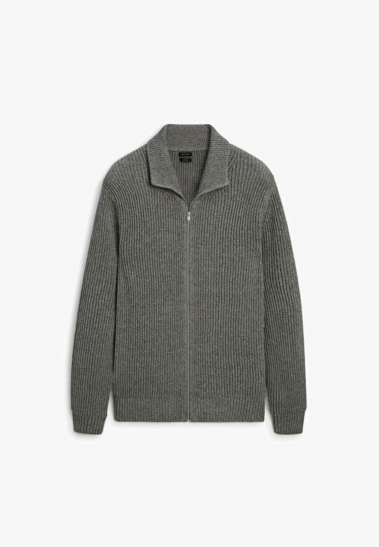 Cashmère Zip Cardigan - Malière